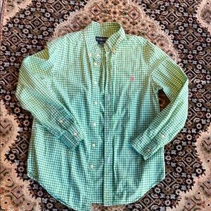 Ralph Lauren Boys Buttons down size 10-12💕💚